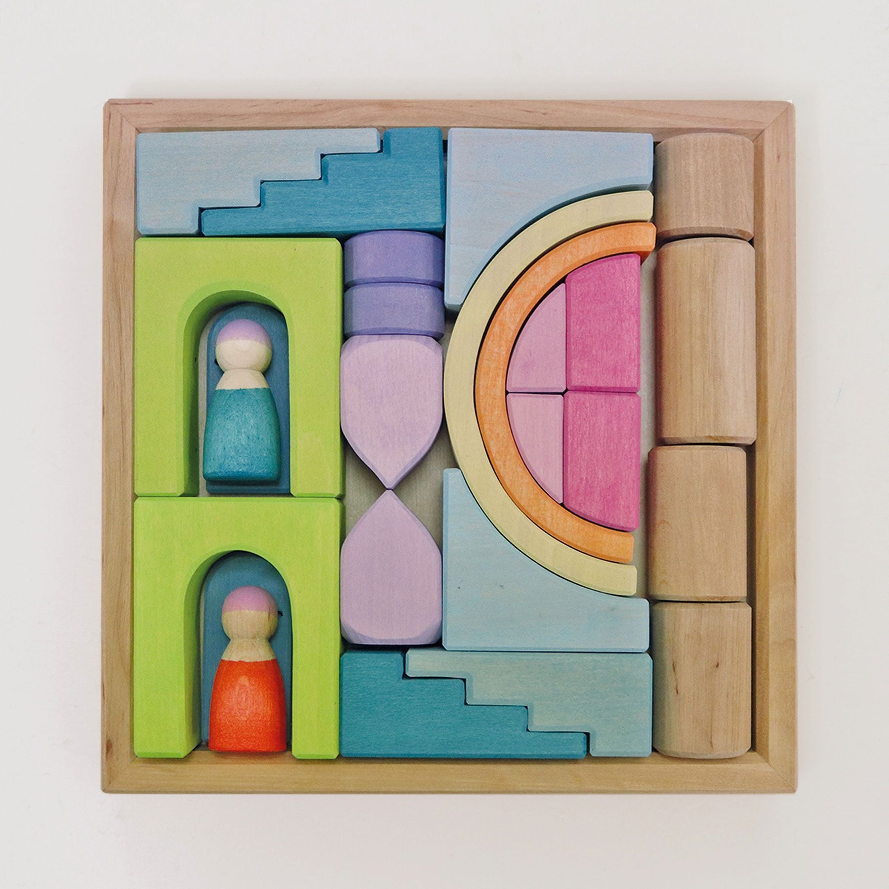 ［Grimm's Spiel & Holz Design グリムス社］にじのキューブ カラーキューブ 小 36p 木のおもちゃ ドイツ ナチュラルトイ Grimm\u0027s Relaxing Bird \u2013 Babipur