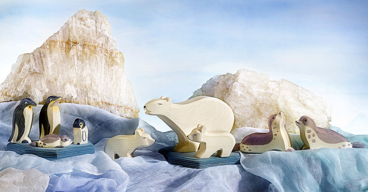 Ostheimer Holzfigur Eisbär groß