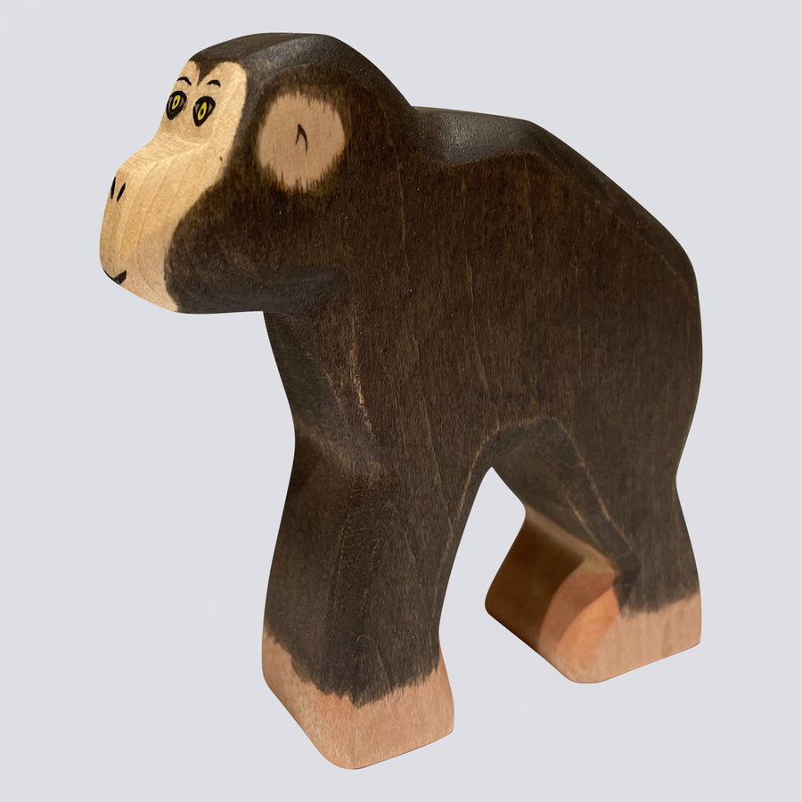 Holzwald Holzfigur Schimpanse