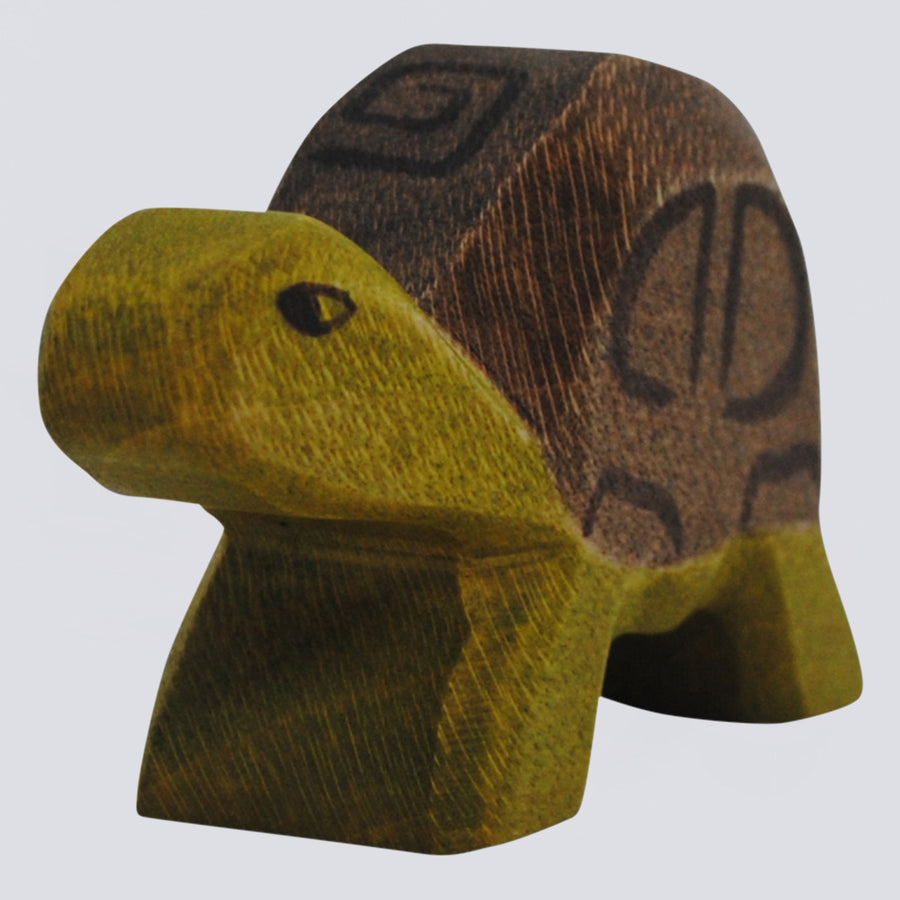Holzwald Holzfigur Schildkröte klein