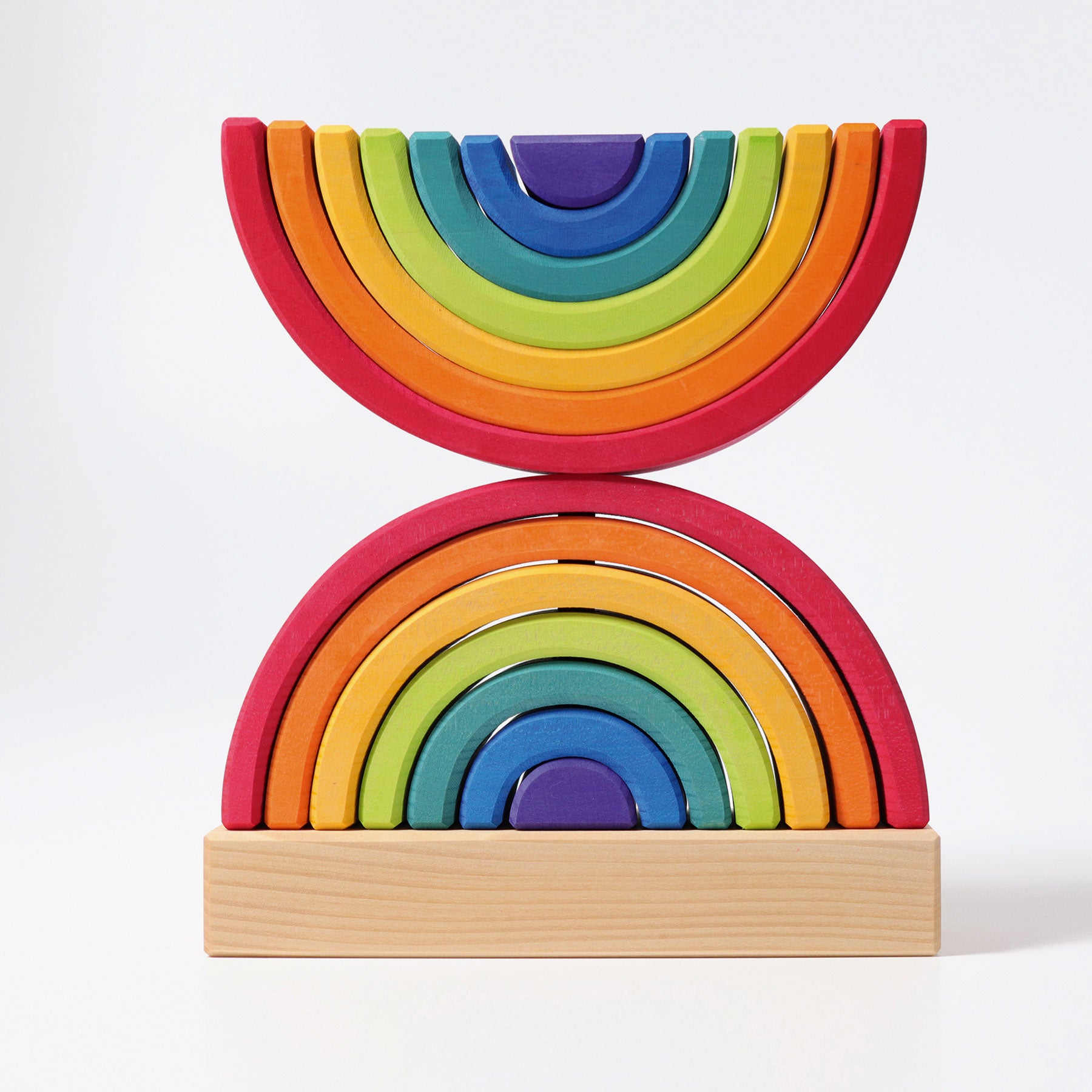 Regenbogen Steckturm von Grimm's Spiel und Holz Design · Bio Spielzeug