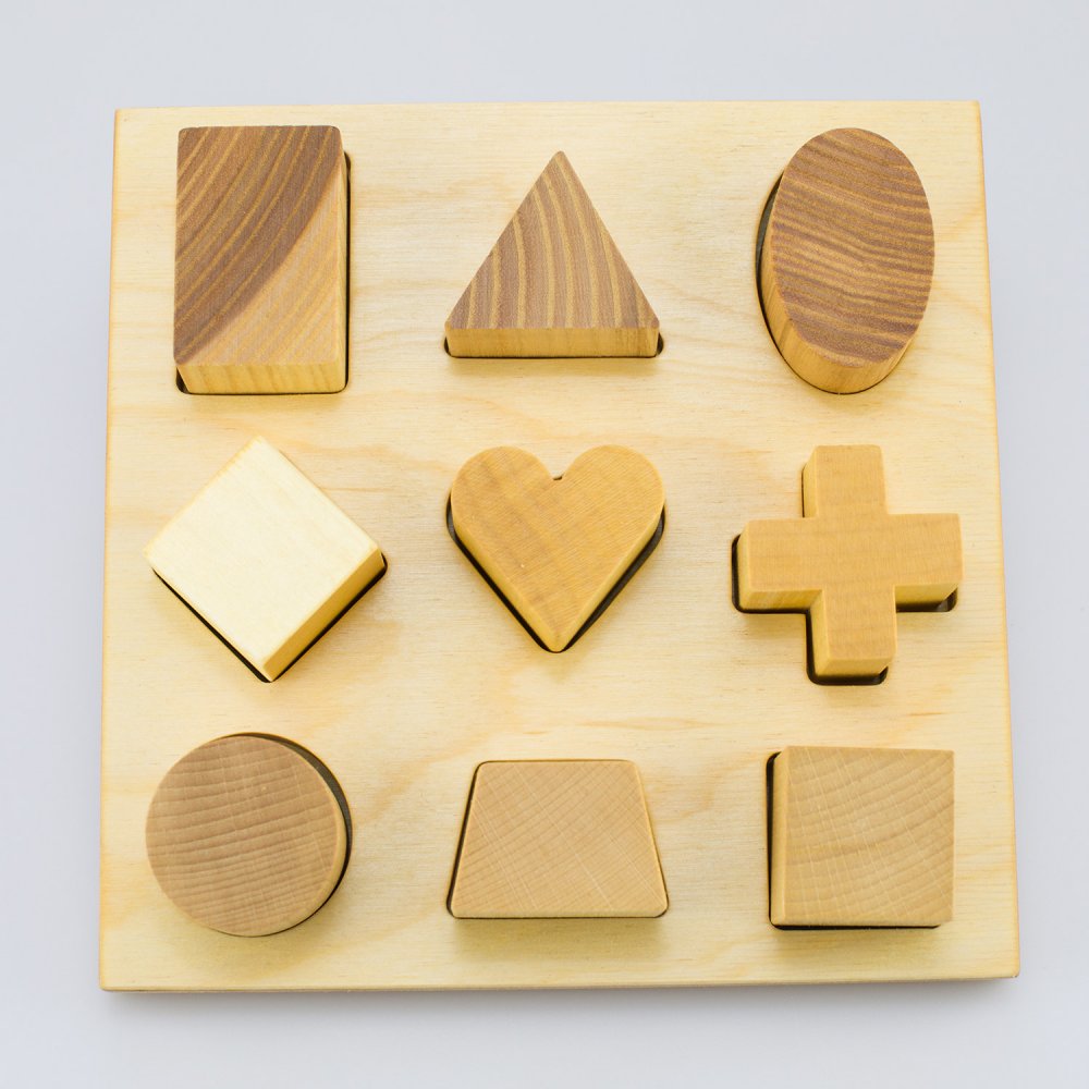 Formen-Legespiel natur von Wooden Story · Bio Spielzeug Bildidee 