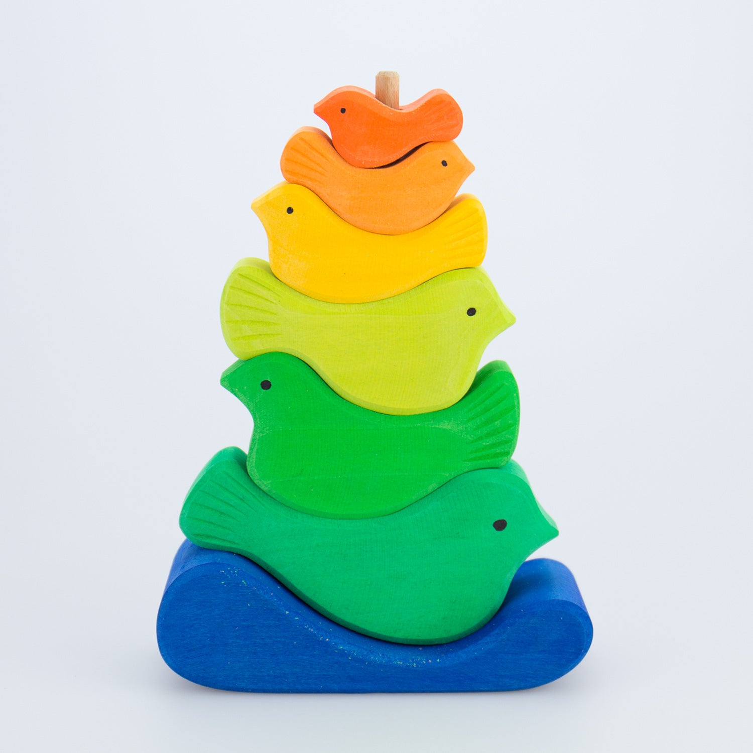 Steckturm Vögel von Glückskäfer · Bio Spielzeug