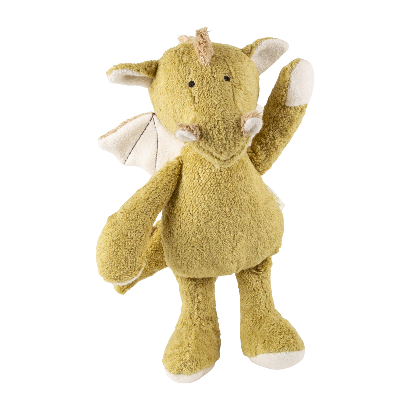 Bio-Kuscheltier Drache mit neutralem hintergrund
