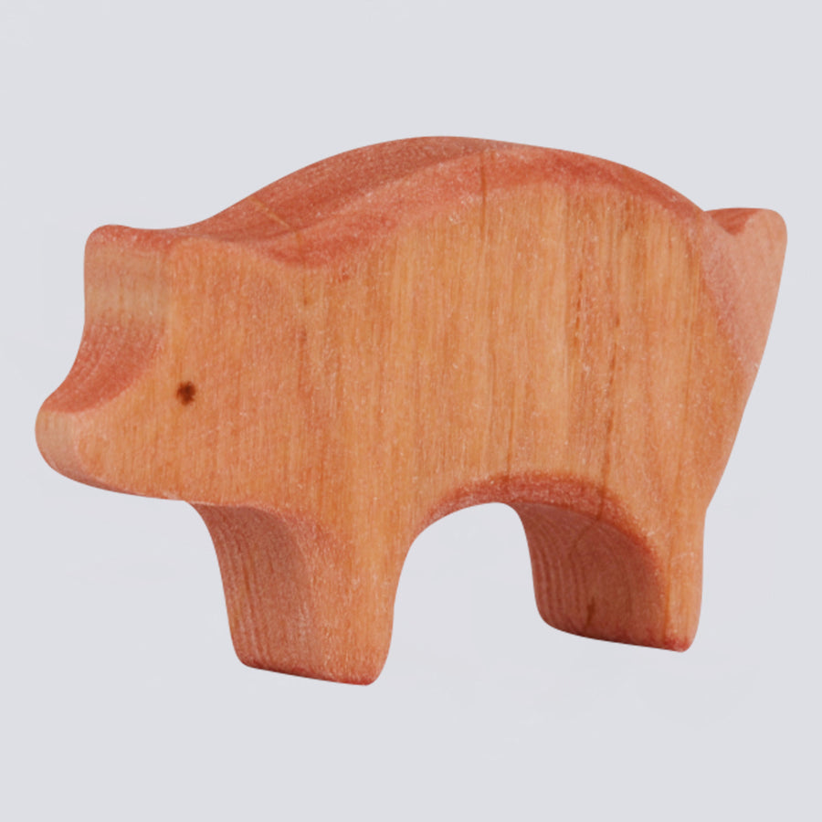 Holzfigur Schwein