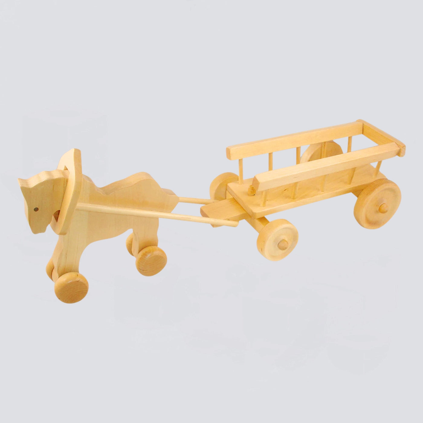 Pferd mit Leiterwagen