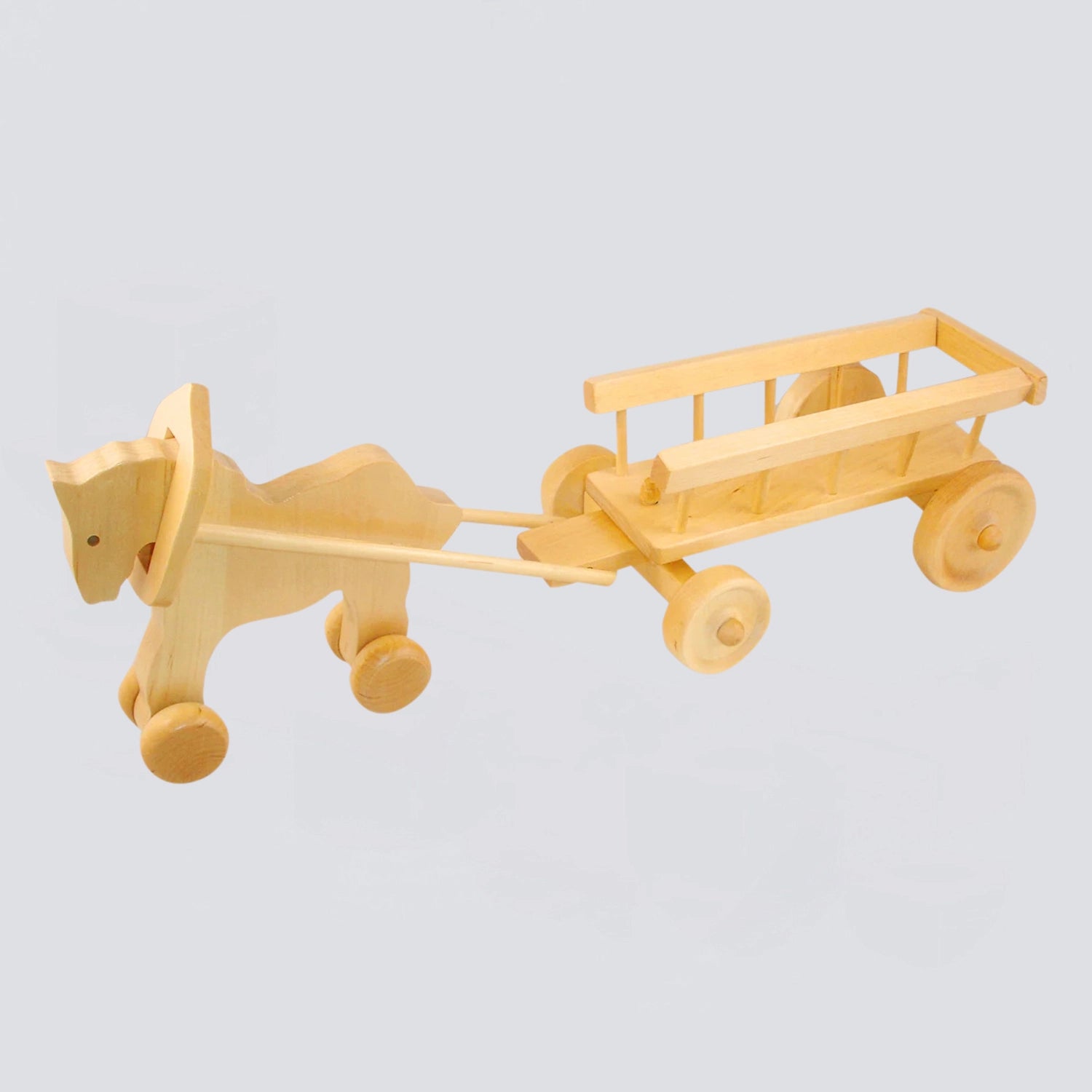 Pferd mit Leiterwagen