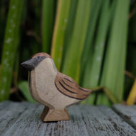 Holzwald Holzfigur Spatz