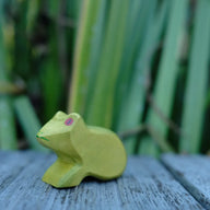 Holzwald Holzfigur Frosch