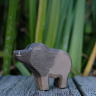 Holzwald Holzfigur Wildschwein Keiler