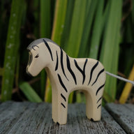 Holzwald Holzfigur Zebra klein