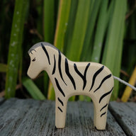 Holzwald Holzfigur Zebra klein