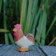 Holzwald Holzfigur Hahn