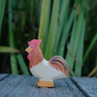 Holzwald Holzfigur Hahn