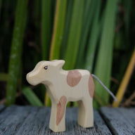 Holzwald Holzfigur Kalb