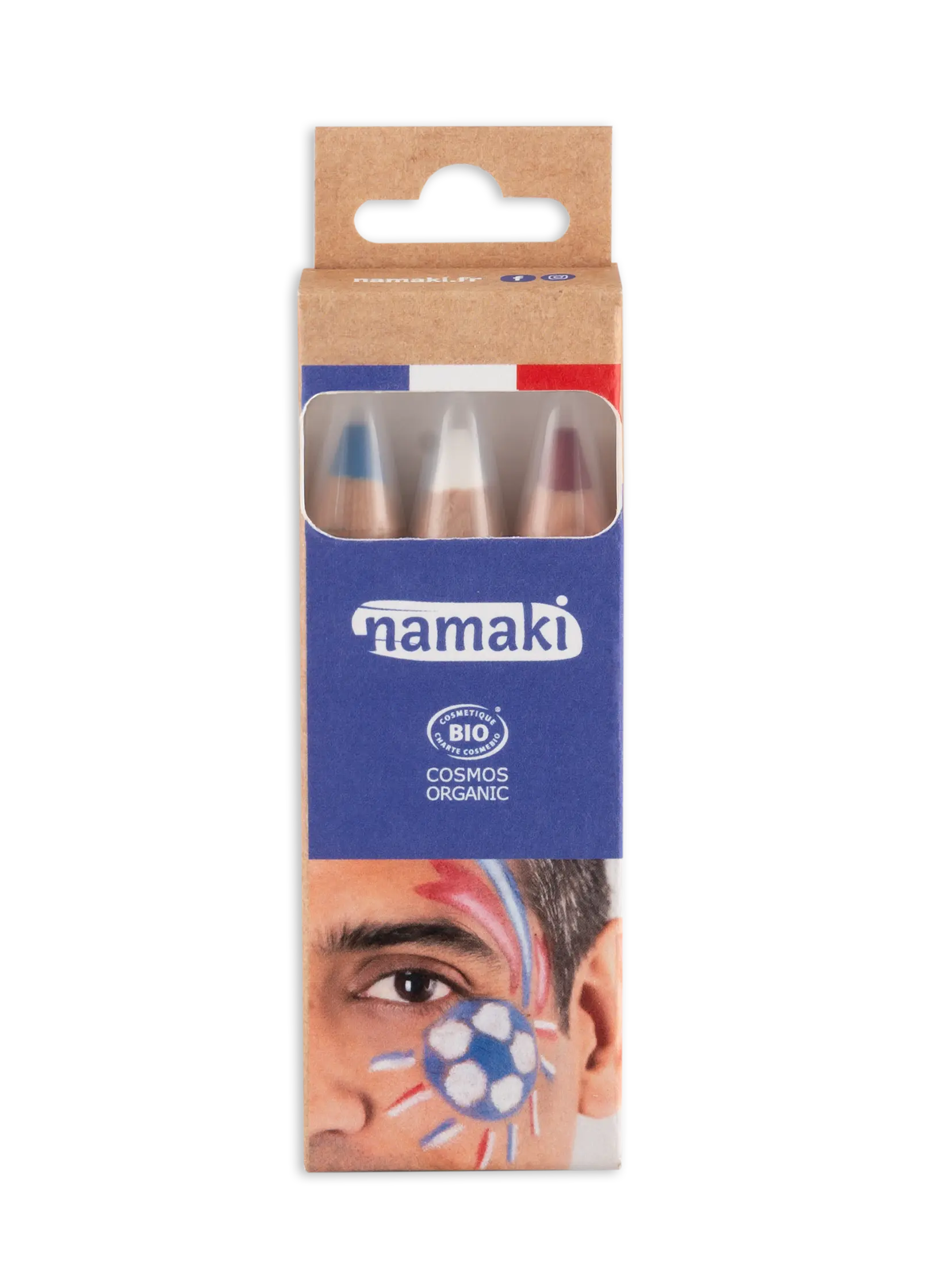 Schminkstifte für Kinder Jumbo, Fans blau-weiss-rot