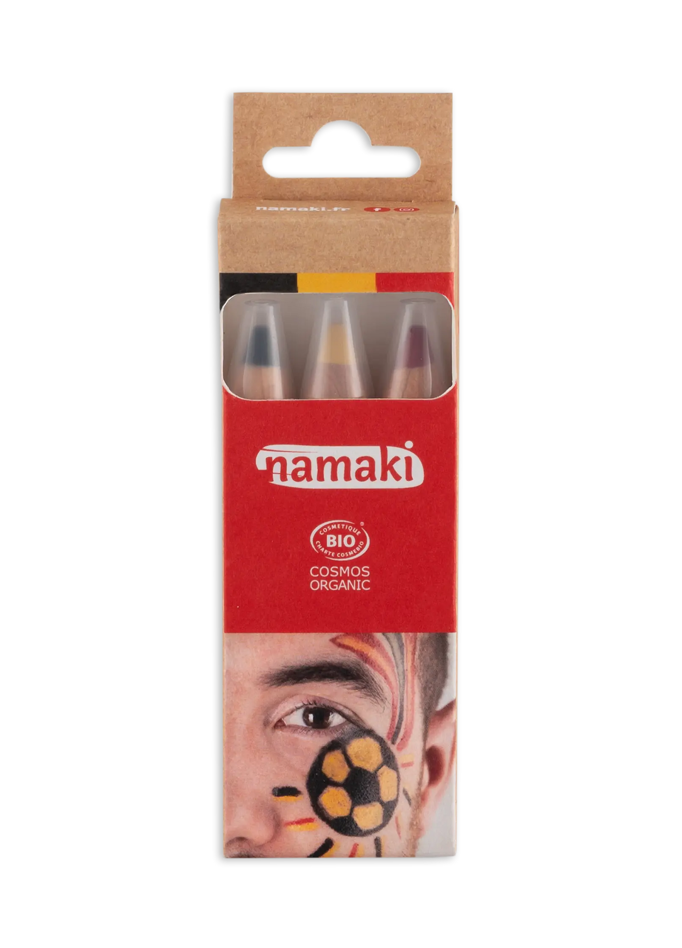 Schminkstifte für Kinder Jumbo, Fans schwarz-gelb-rot