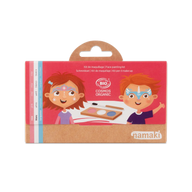 Schminkpalette für Kinder - 3 Farben, Prinzessin & Einhorn