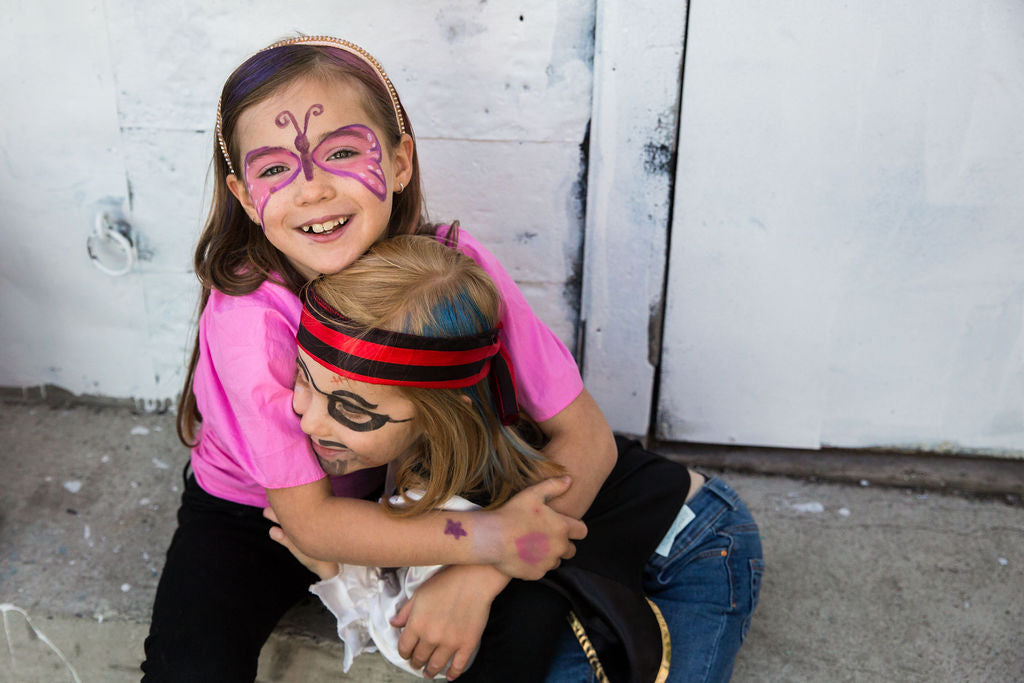 Schminkpalette für Kinder - 3 Farben, Fee & Schmetterling