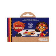 Schminkpalette für Kinder - 3 Farben, Ninja & Superheld