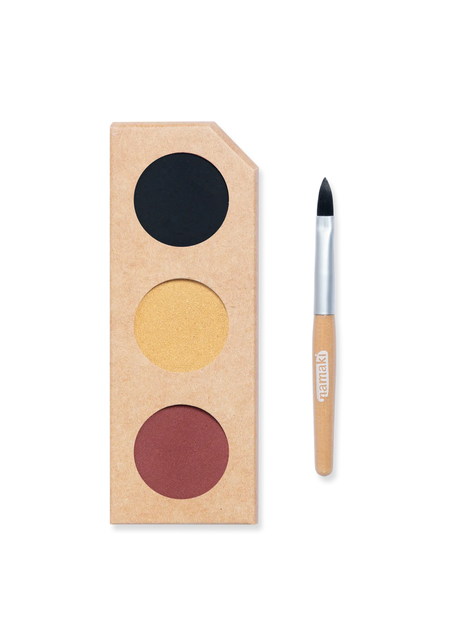 Schminkpalette für Kinder - 3 Farben, Ninja & Superheld