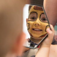 Schminkpalette für Kinder - 3 Farben, Ninja & Superheld