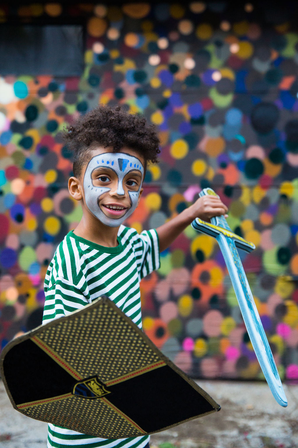 Schminkpalette für Kinder - 3 Farben, Ritter & Superheld