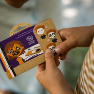 Schminkpalette für Kinder - 3 Farben, Kürbis & Skelett