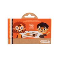 Schminkpalette für Kinder - 3 Farben, Tiger & Fuchs