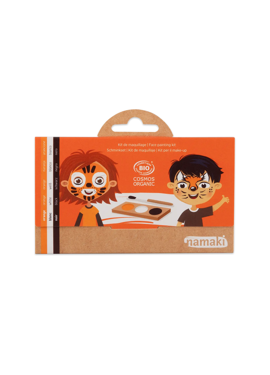 Schminkpalette für Kinder - 3 Farben, Tiger & Fuchs
