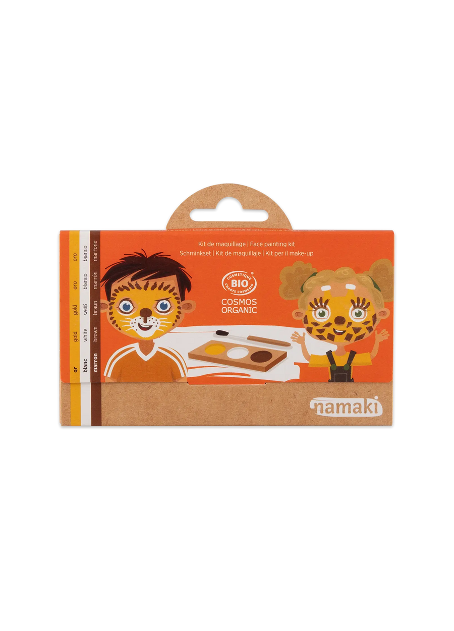 Schminkpalette für Kinder - 3 Farben, Löwe & Giraffe