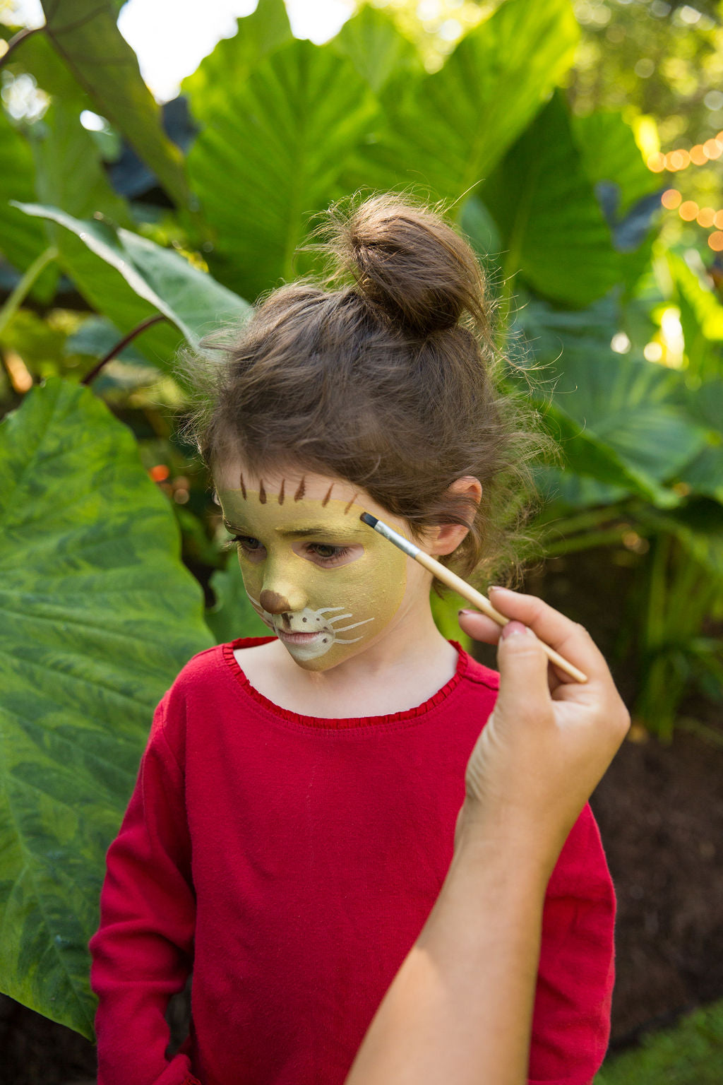 Schminkpalette für Kinder - 3 Farben, Löwe & Giraffe