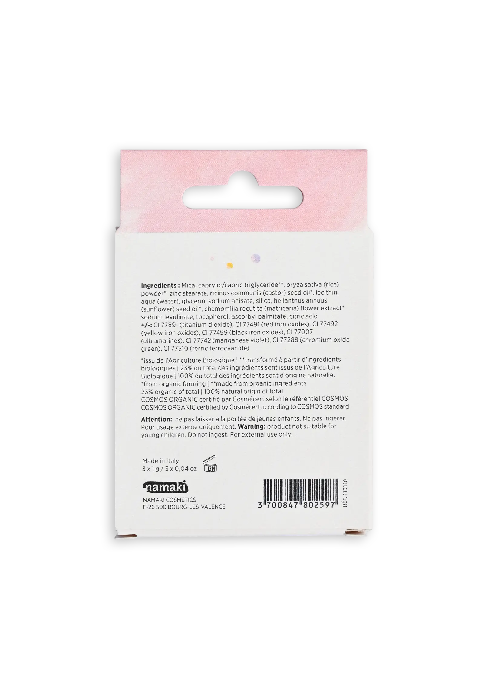 Lidschattenpalette 3 Nuancen - Sommer