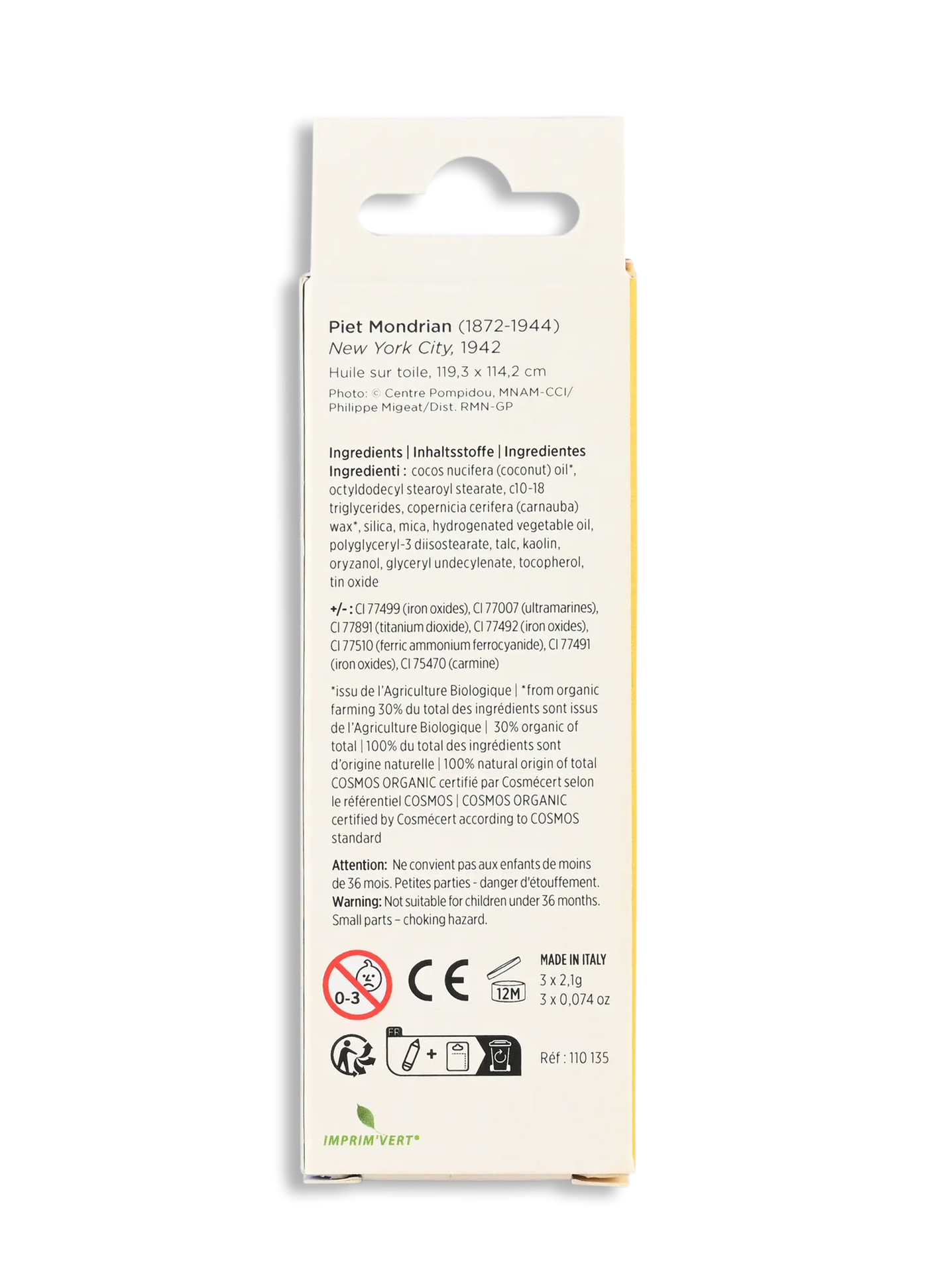 Schminkstifte für Kinder Jumbo - 3 Farben - Centre Pompidou x Namaki