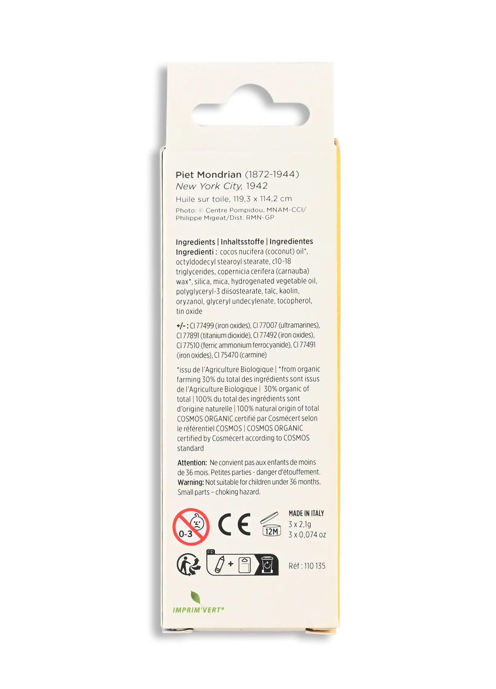 Schminkstifte für Kinder Jumbo - 3 Farben - Centre Pompidou x Namaki