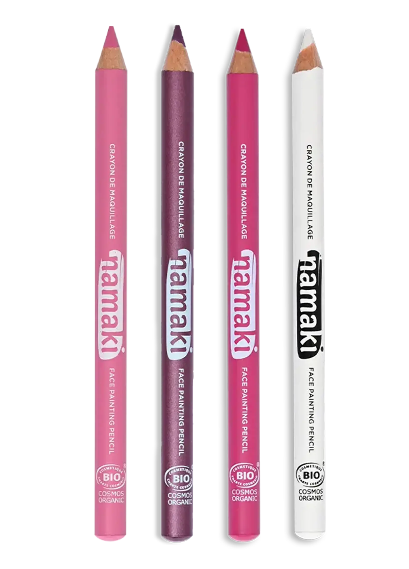 Feine Schminkstifte für Kinder - Violett, Fuchsia, Rosa, Weiß