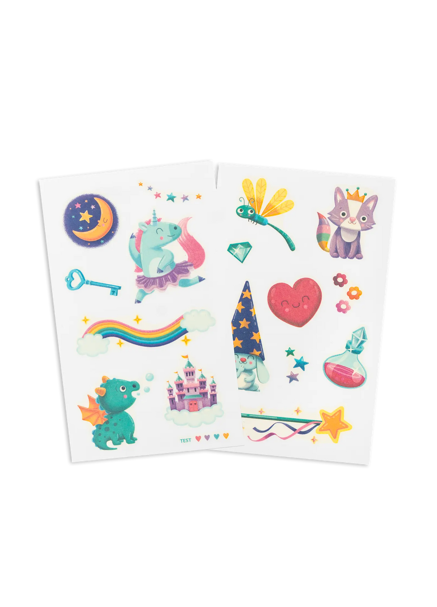 Kindertattoos - Verzauberte Welten