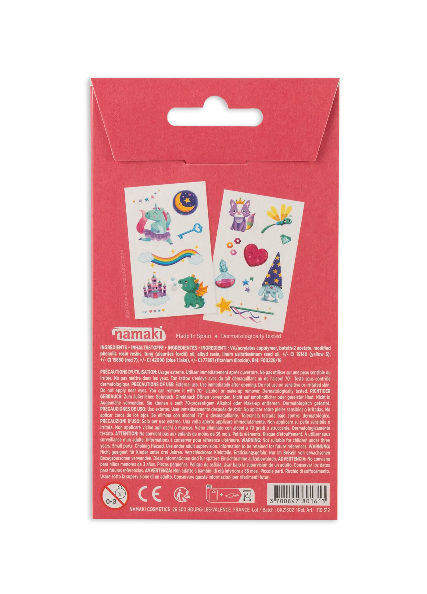 Kindertattoos - Verzauberte Welten