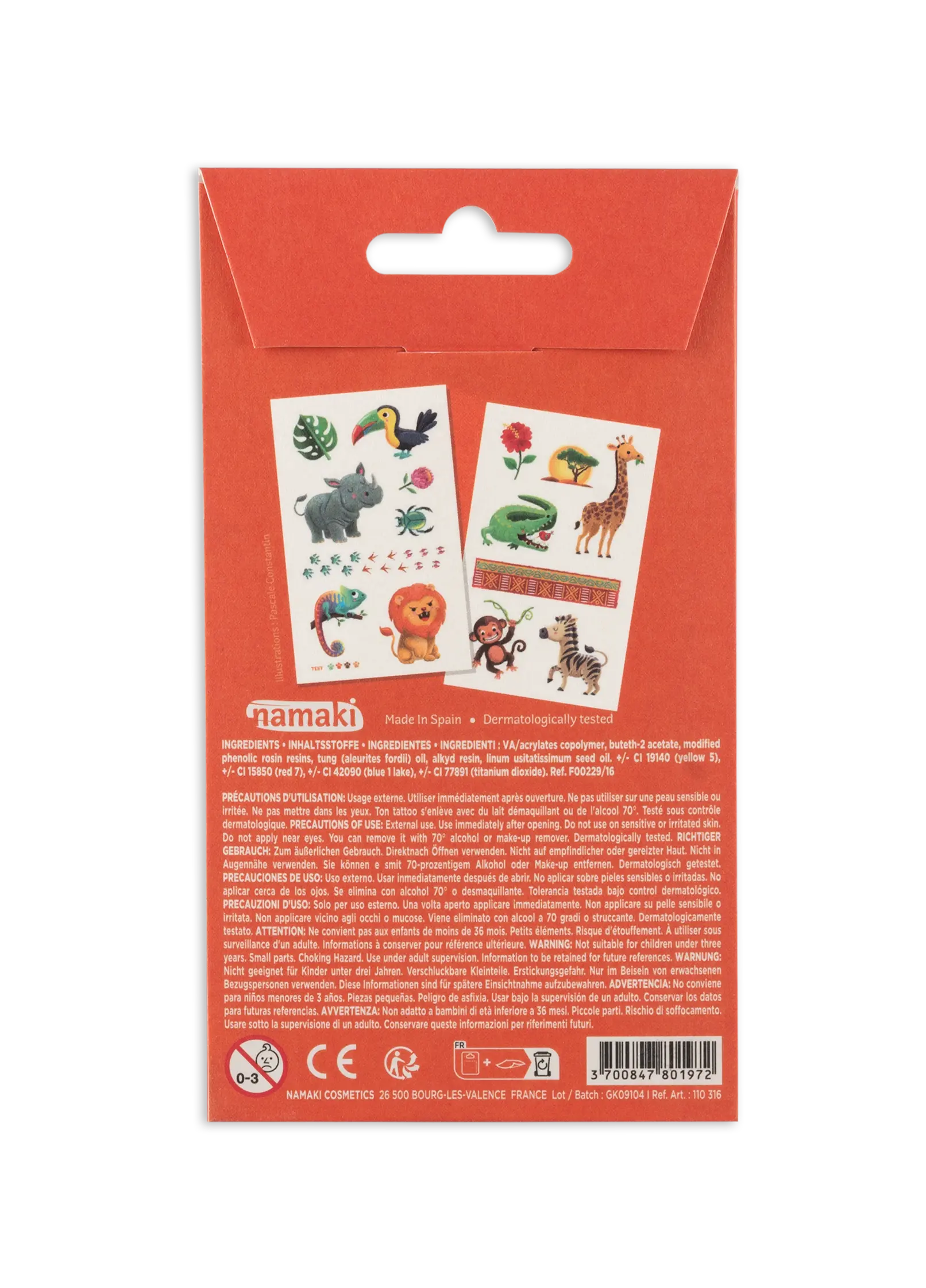 Kindertattoos - Wilde Safari