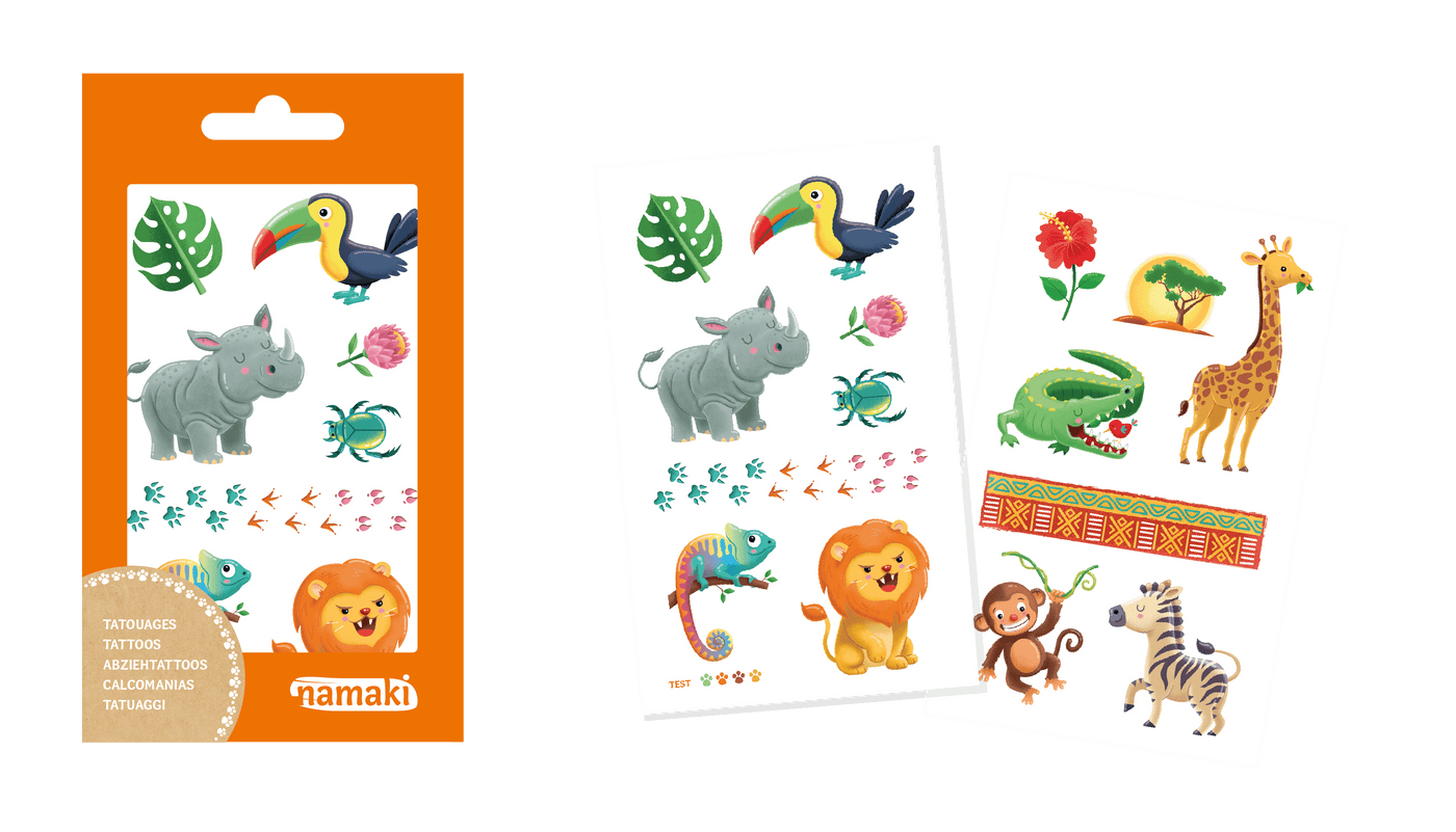 Kindertattoos - Wilde Safari