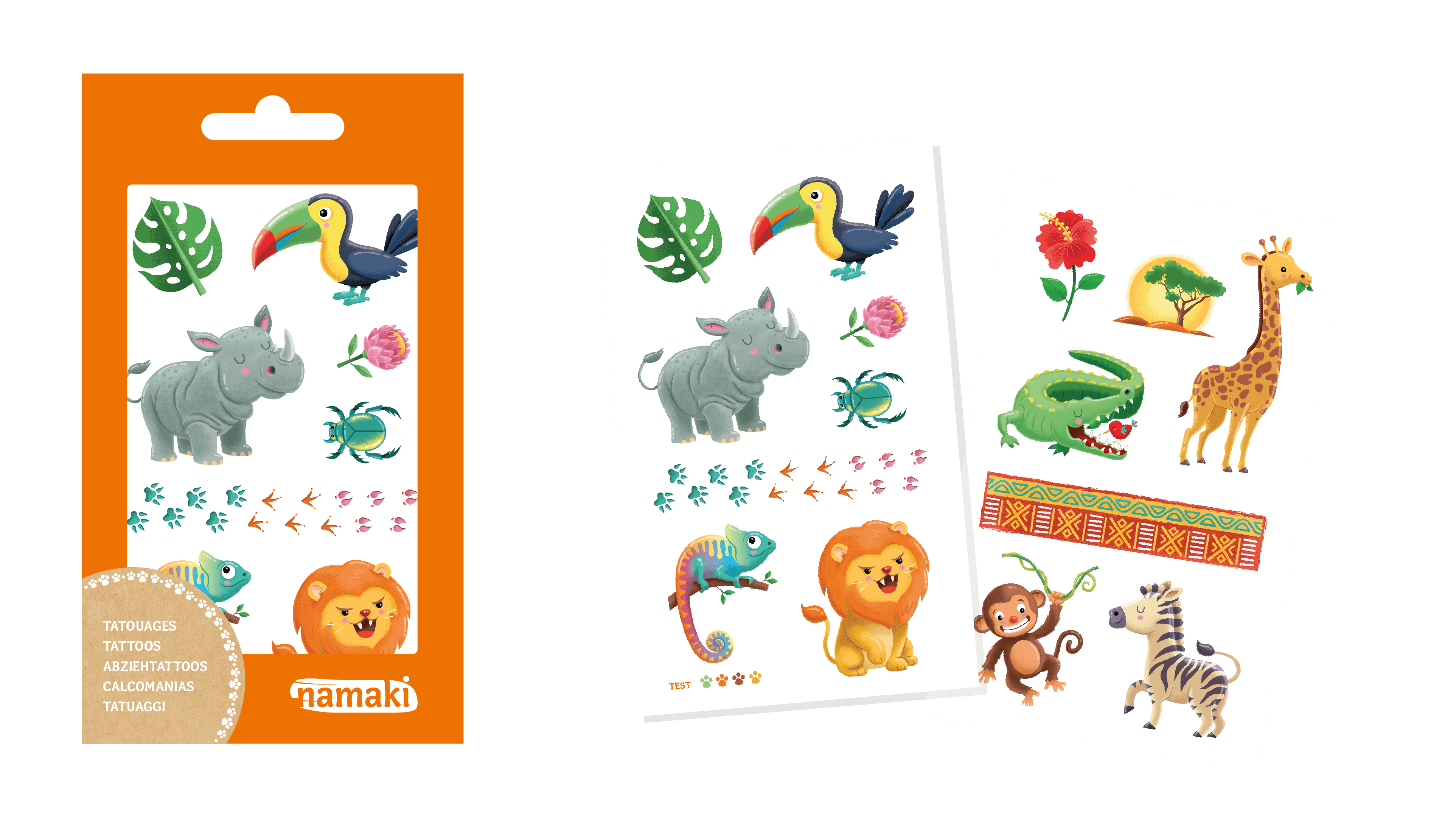 Kindertattoos - Wilde Safari