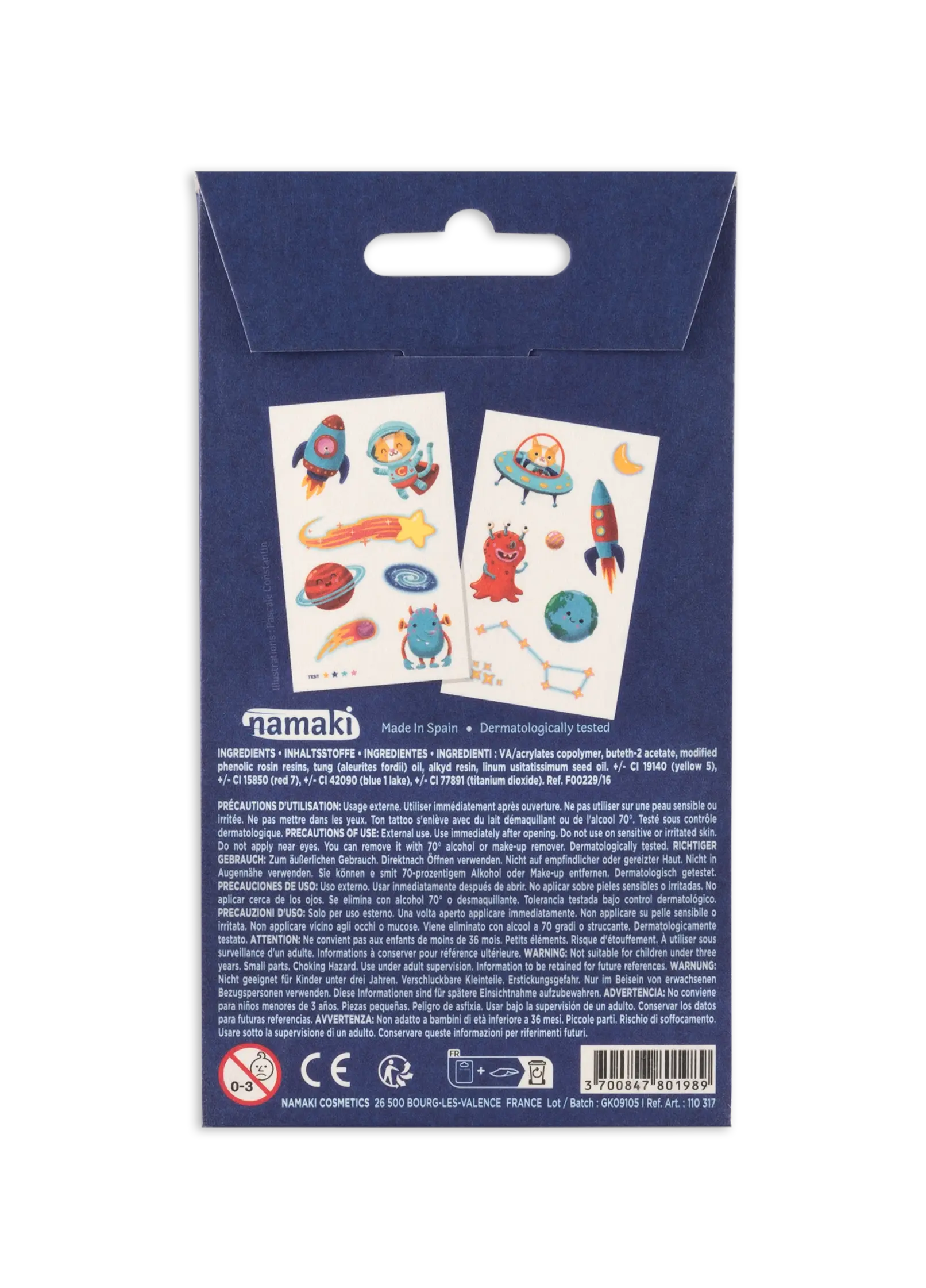 Kindertattoos - Intergalaktische Welten