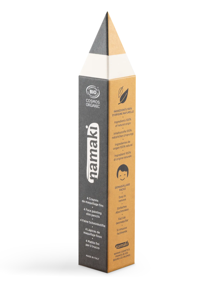 Feine Schminkstifte für Kinder - Gold, Silber, Schwarz, Weiß