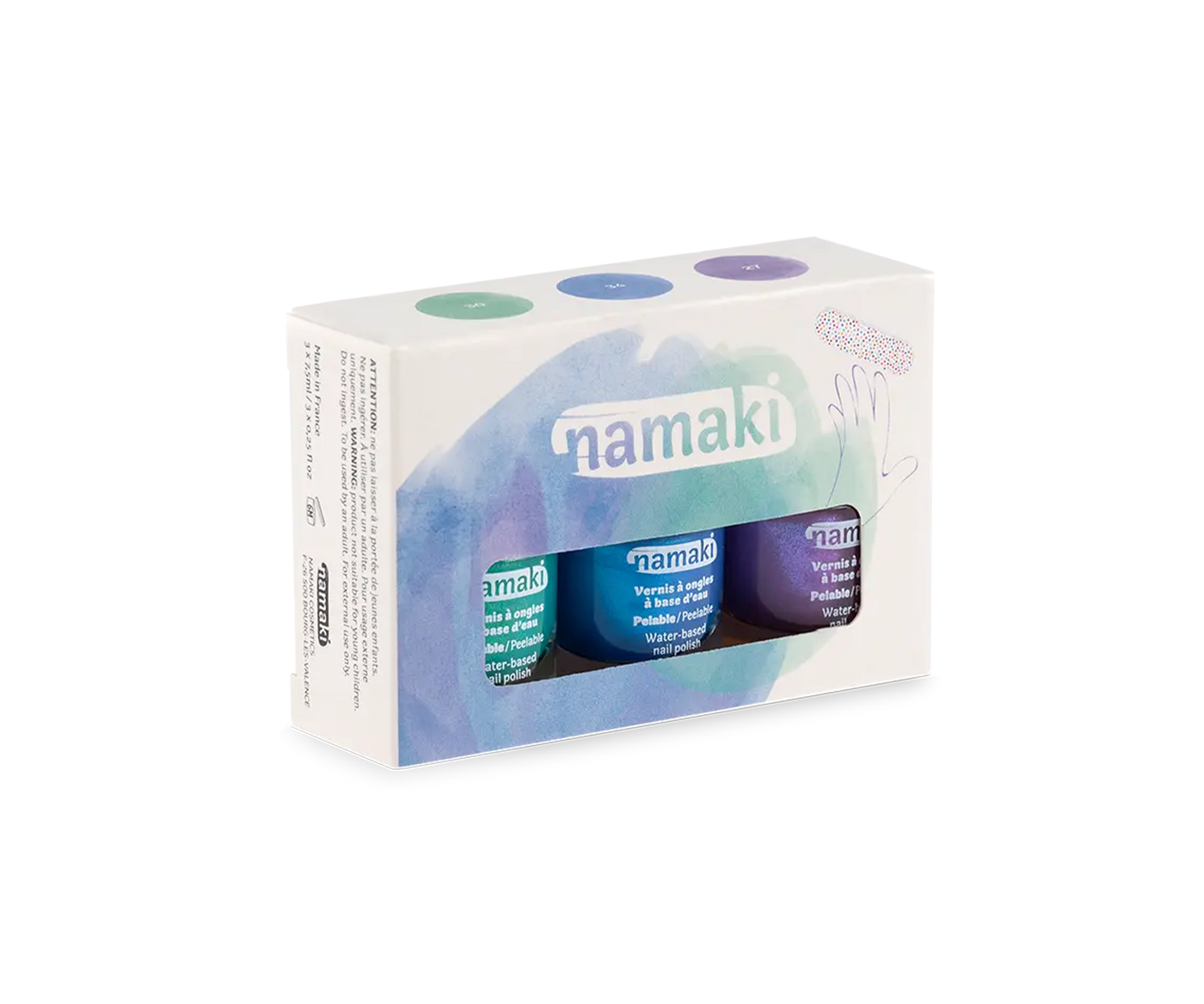 Kindernagellack 3er Set - Polarlicht