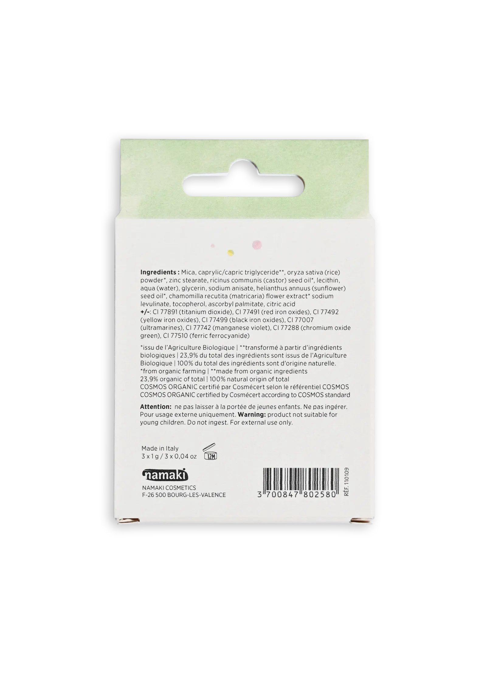 Lidschattenpalette 3 Nuancen - Frühling