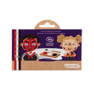 Schminkpalette für Kinder - 3 Farben, Teufel & Spinne