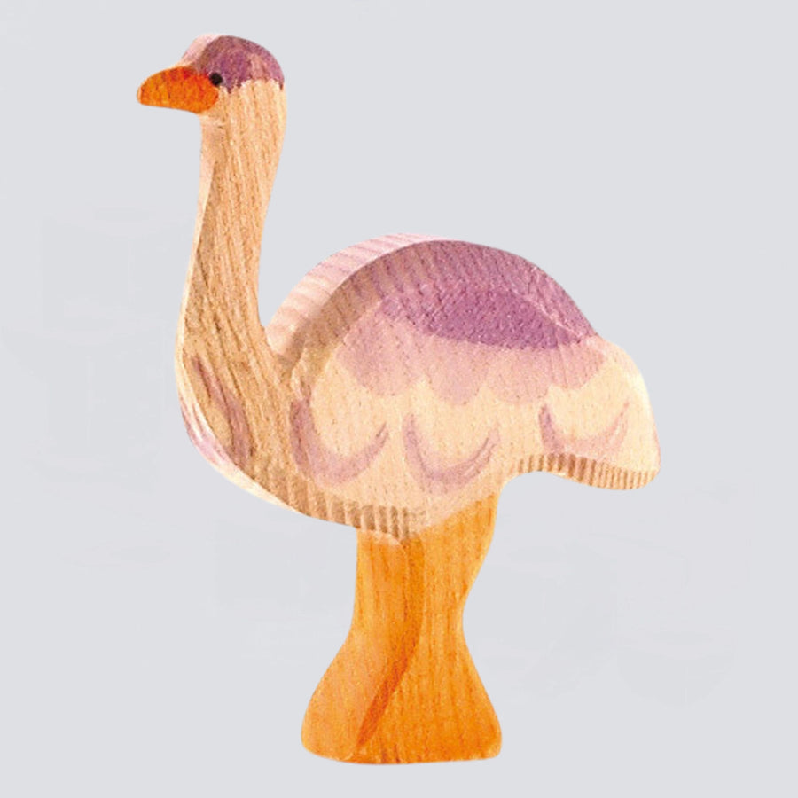 Ostheimer Holzfigur Vogel Strauß