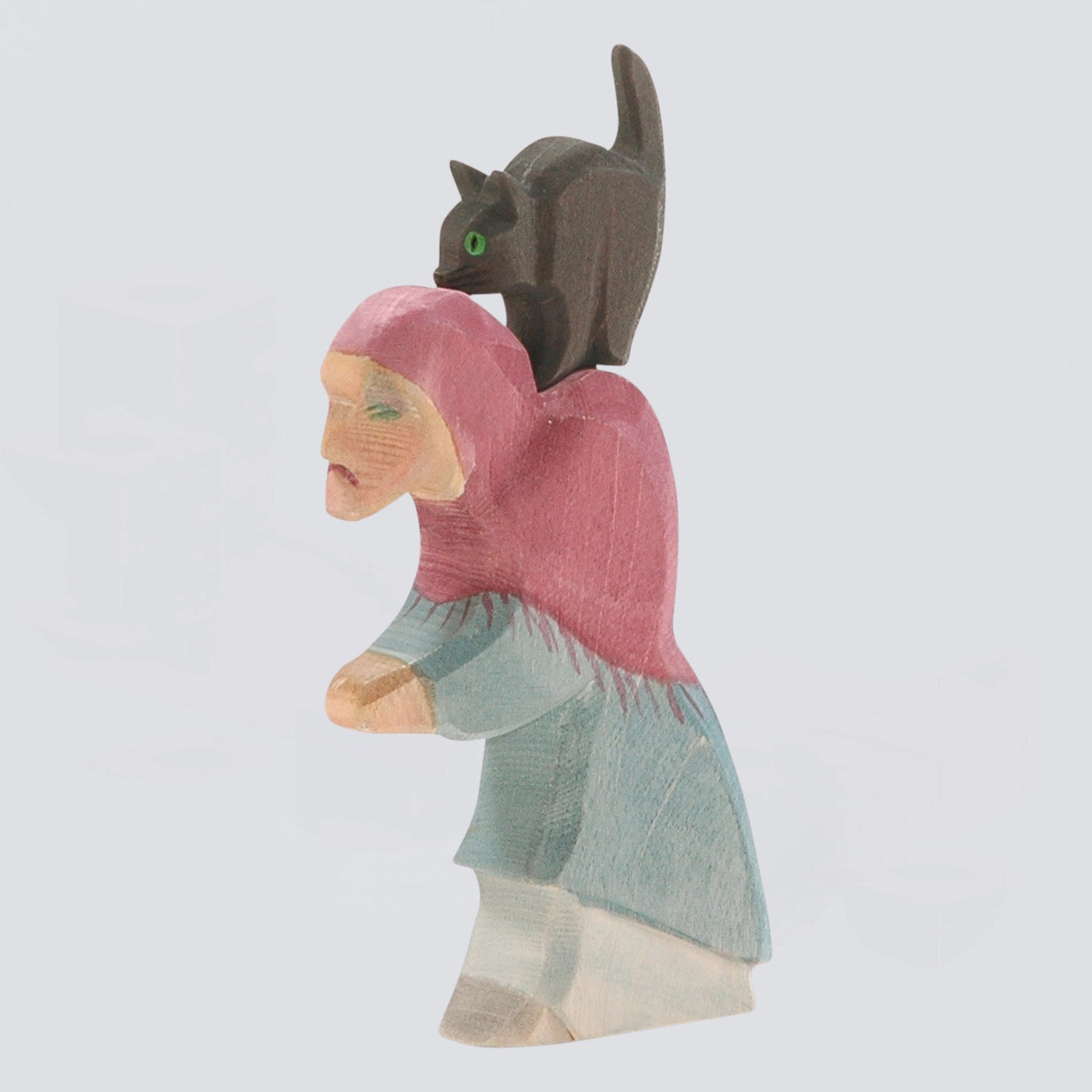 Ostheimer Holzfigur Katze für Hexe
