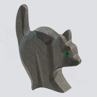 Ostheimer Holzfigur Katze für Hexe