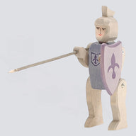 Ostheimer Holzfigur Ritter reitend blau